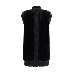 PINKO Long Vest in faux fur - Vests