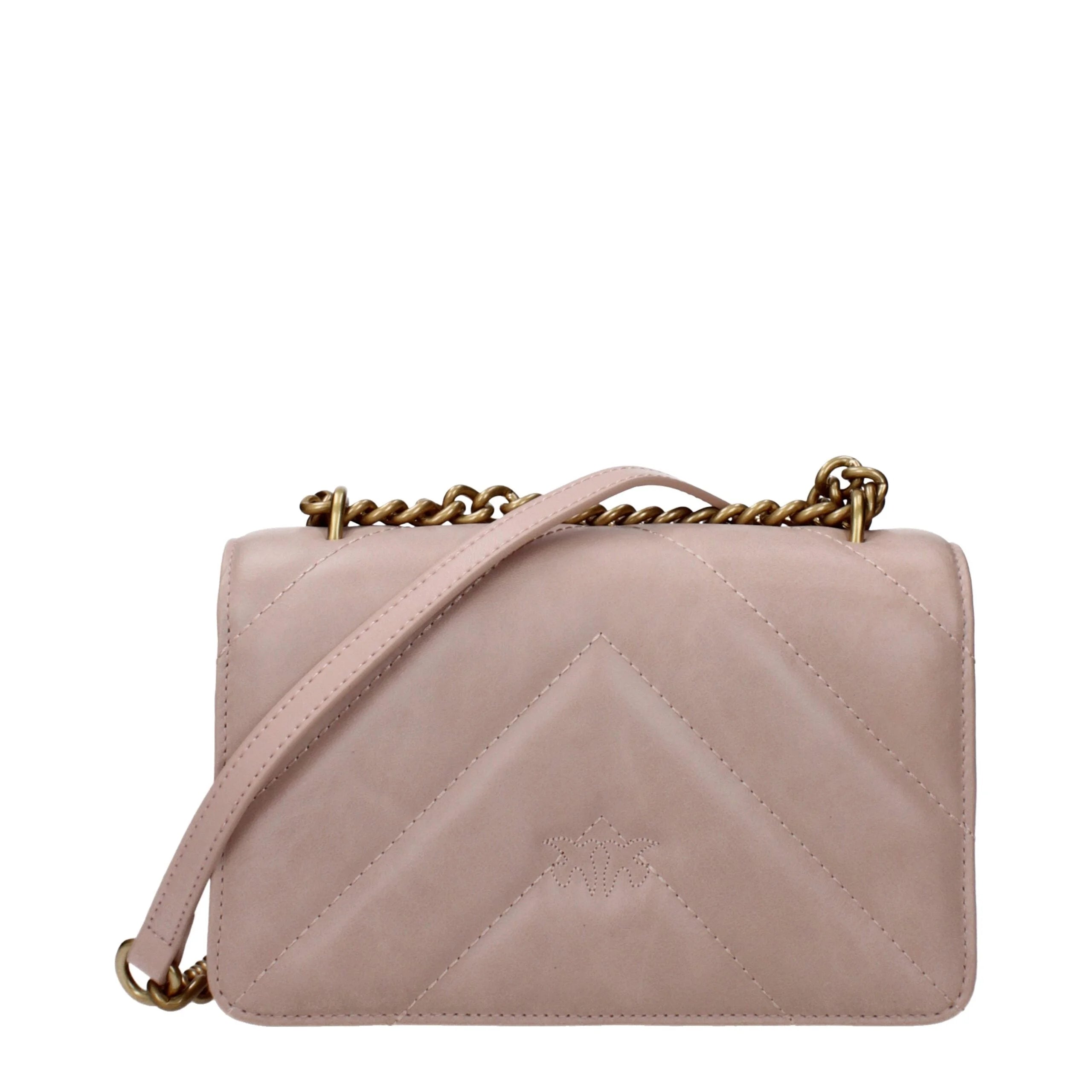 PINKO Pink Leather Crossbody Bags
