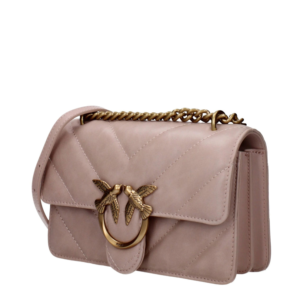 PINKO Pink Leather Crossbody Bags