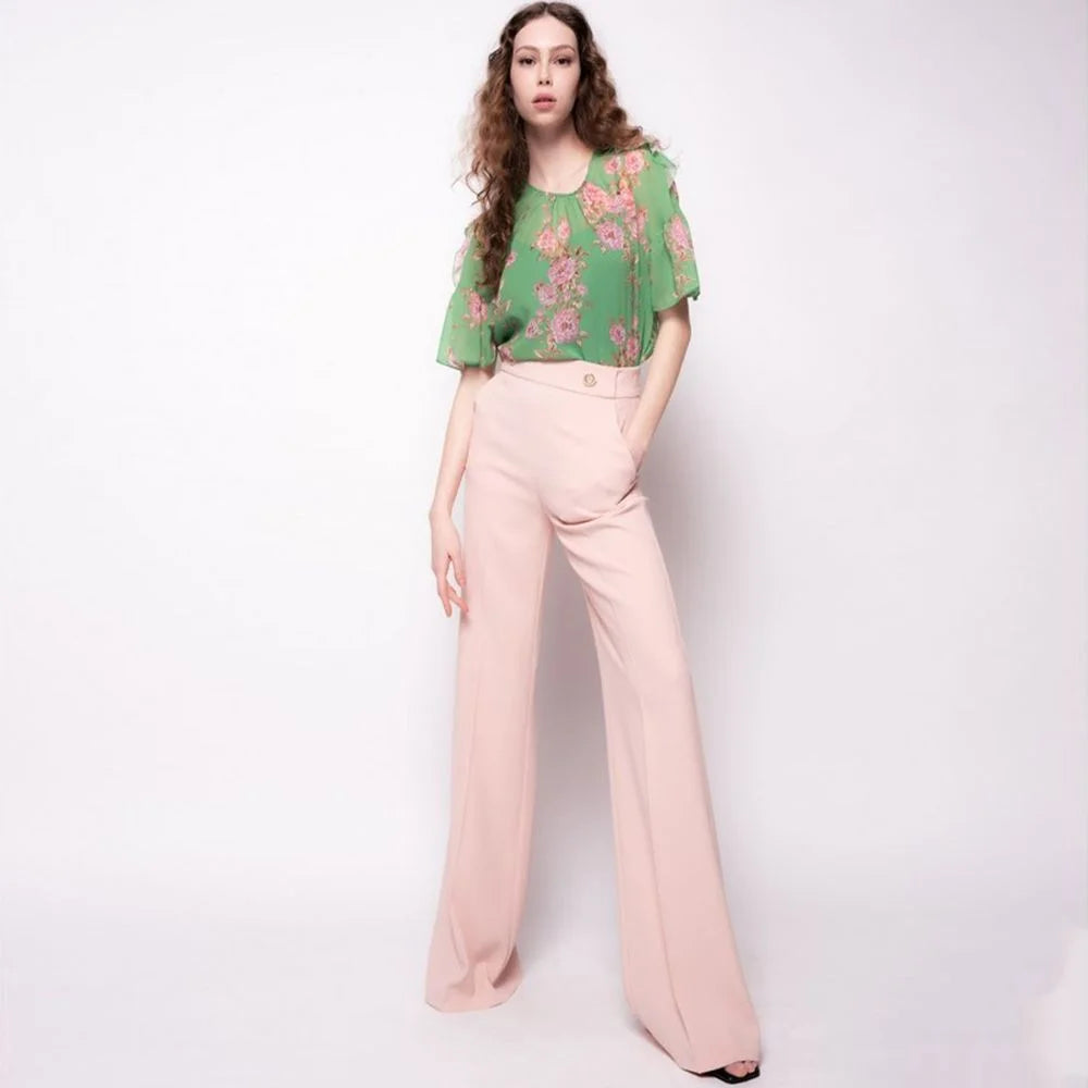 PINKO Pink Polyester Women’s Trouser - IT44|L