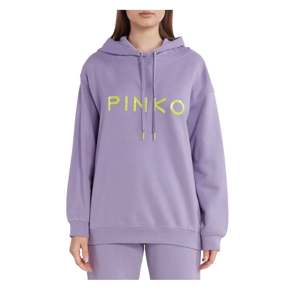 PINKO Purple Cotton Women Sweater - XXL - Hoodies