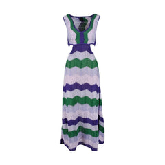 PINKO Purple Polyamide Long Dress - IT42|M