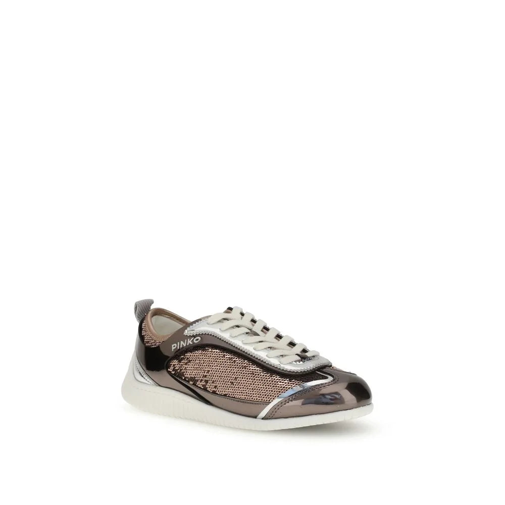 PINKO Sequined mirror fabric Reby 10 Sneakers - Sneakers