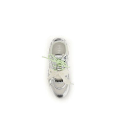 PINKO Silver Polyamide Athletic Sneakers