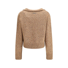 PINKO V-neck Sweater with rhinestones - Sweaters