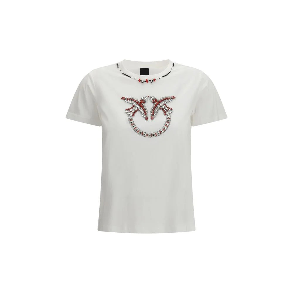 PINKO White Cotton T-Shirt