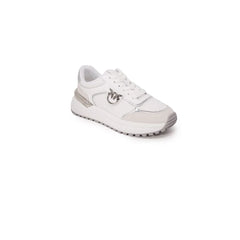 PINKO White Leather Low Top Sneakers - Sneakers