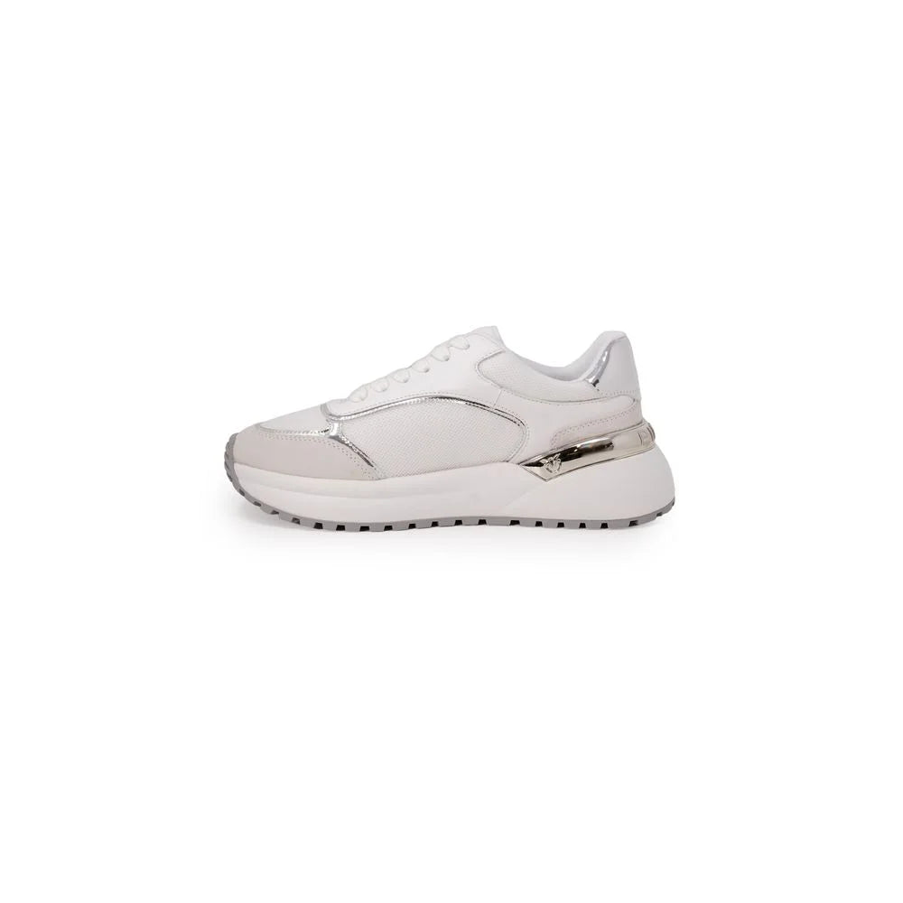 PINKO White Leather Low Top Sneakers - Sneakers