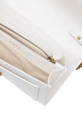 PINKO White Leather One Simply Love Mini Bag - Shoulder Bags