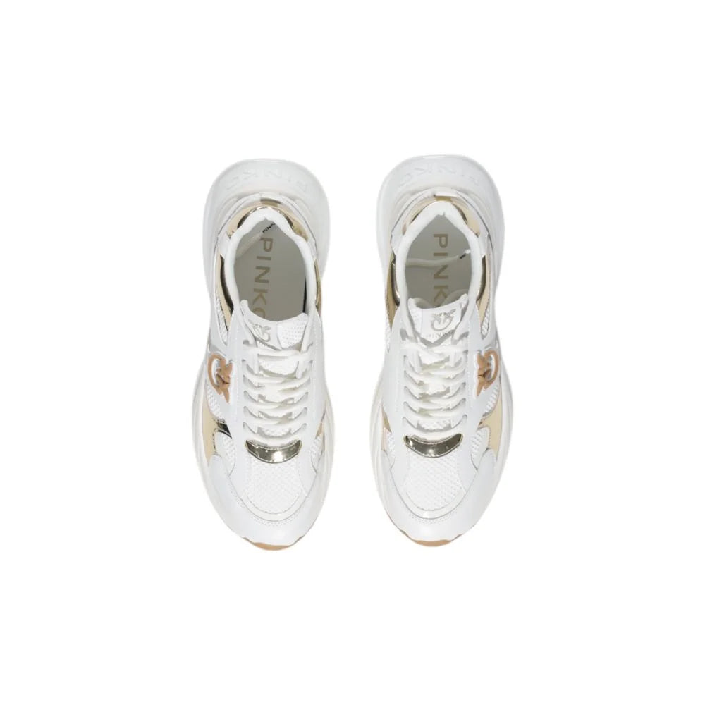 PINKO White Leather Sneaker
