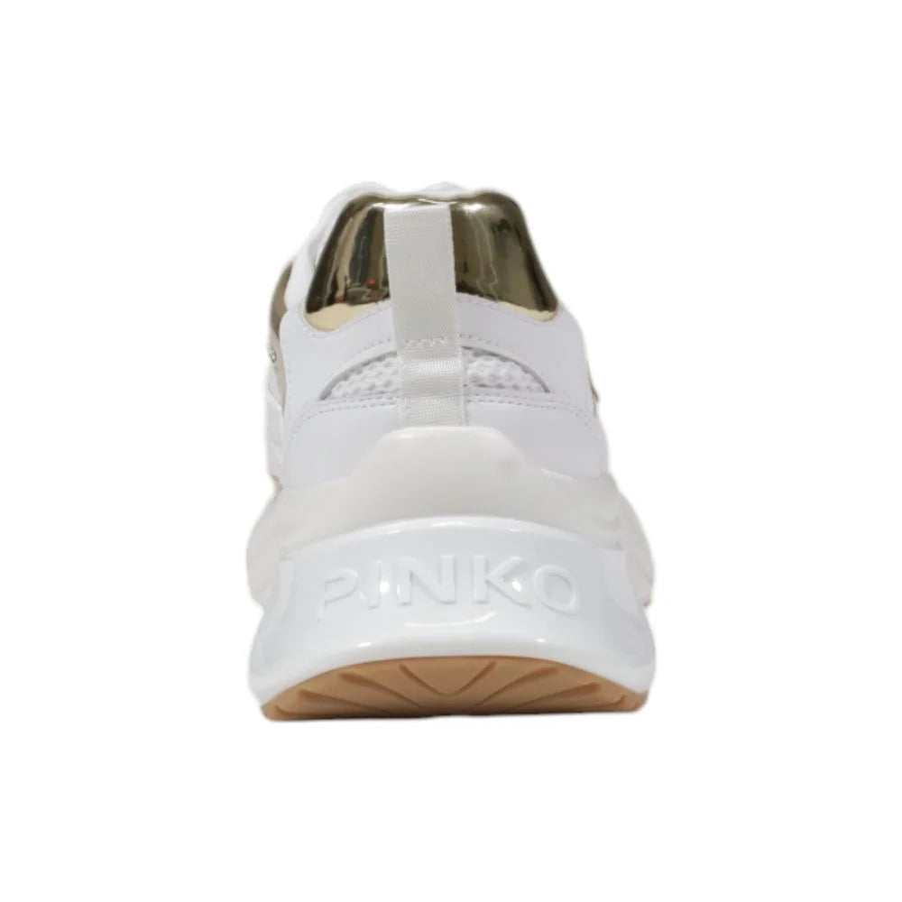 PINKO White Leather Sneaker