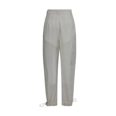 PINKO White Polyester Casual Pants - Trousers