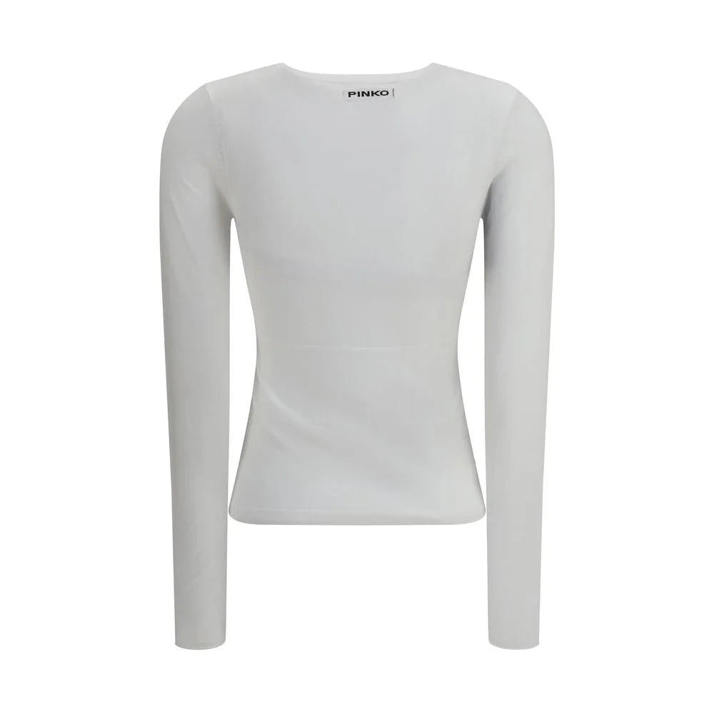 PINKO White Viscose Sweatshirt