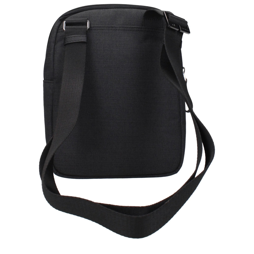 Piquadro Black Fabric Crossbody Bags