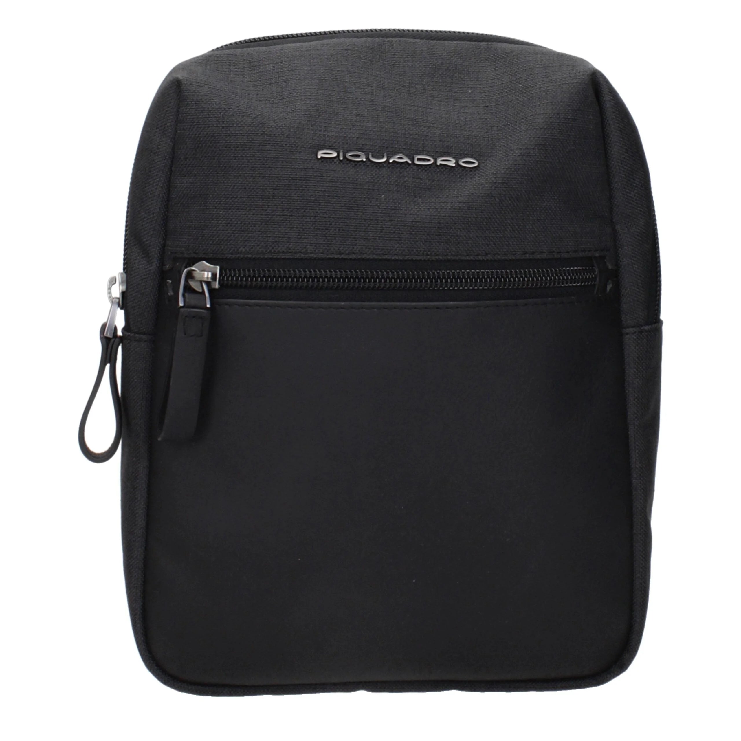 Piquadro Black Fabric Crossbody Bags