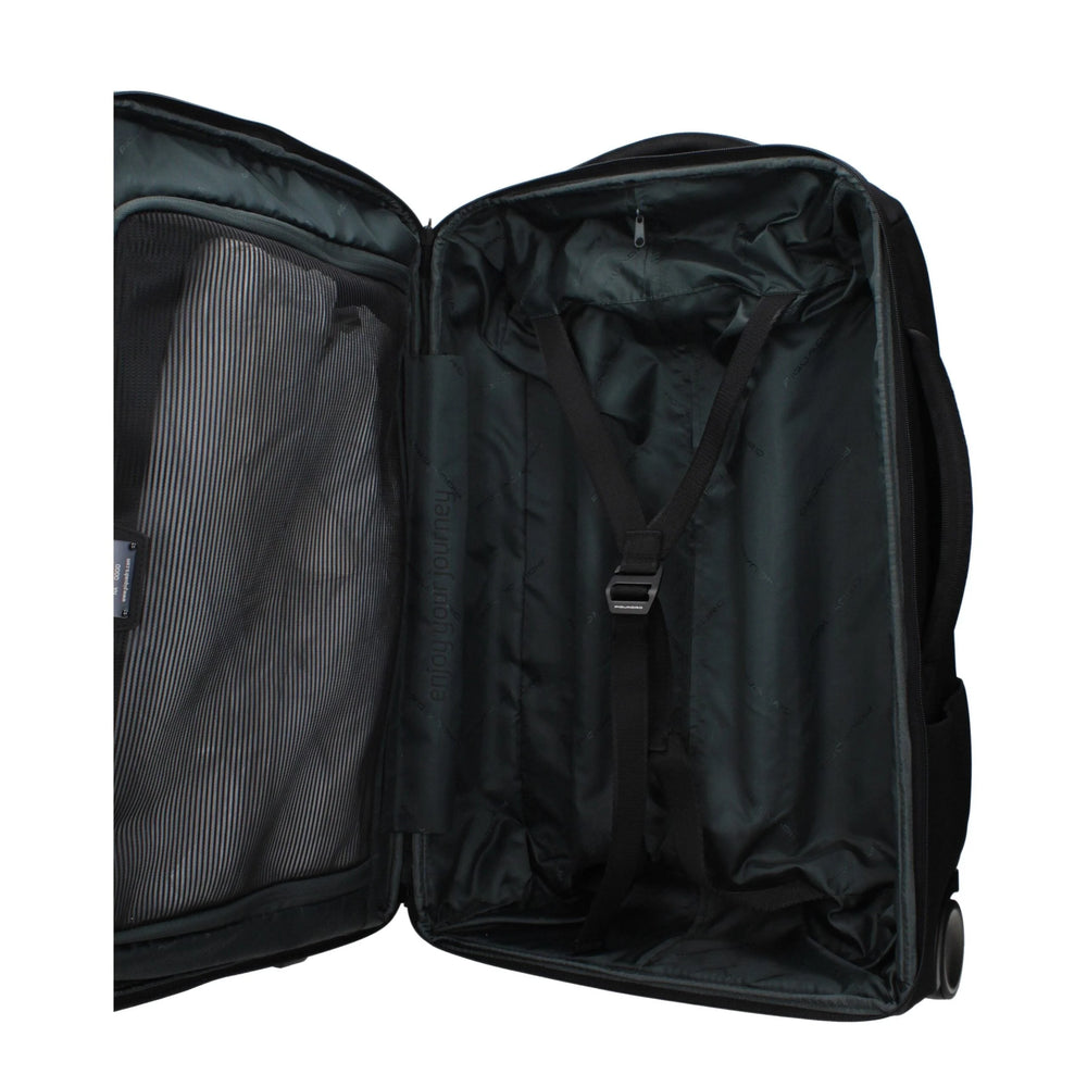 Piquadro Black Fabric Luggage And Travel