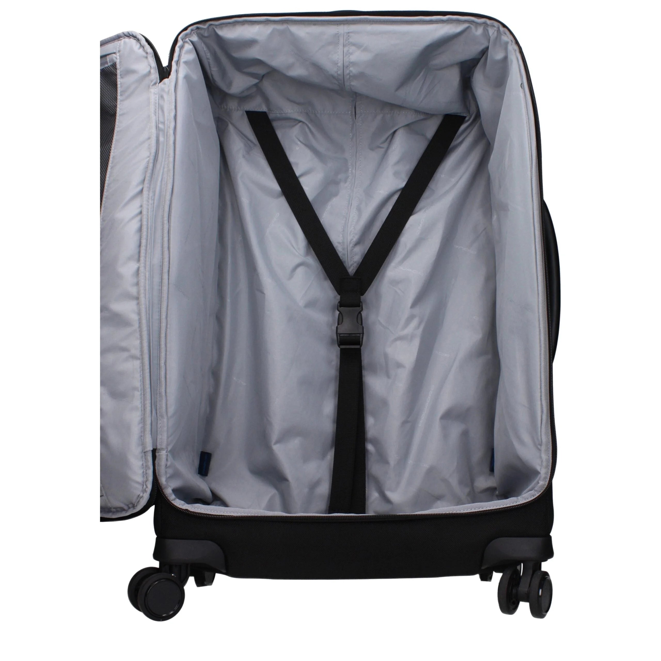 Piquadro Black Fabric Luggage And Travel