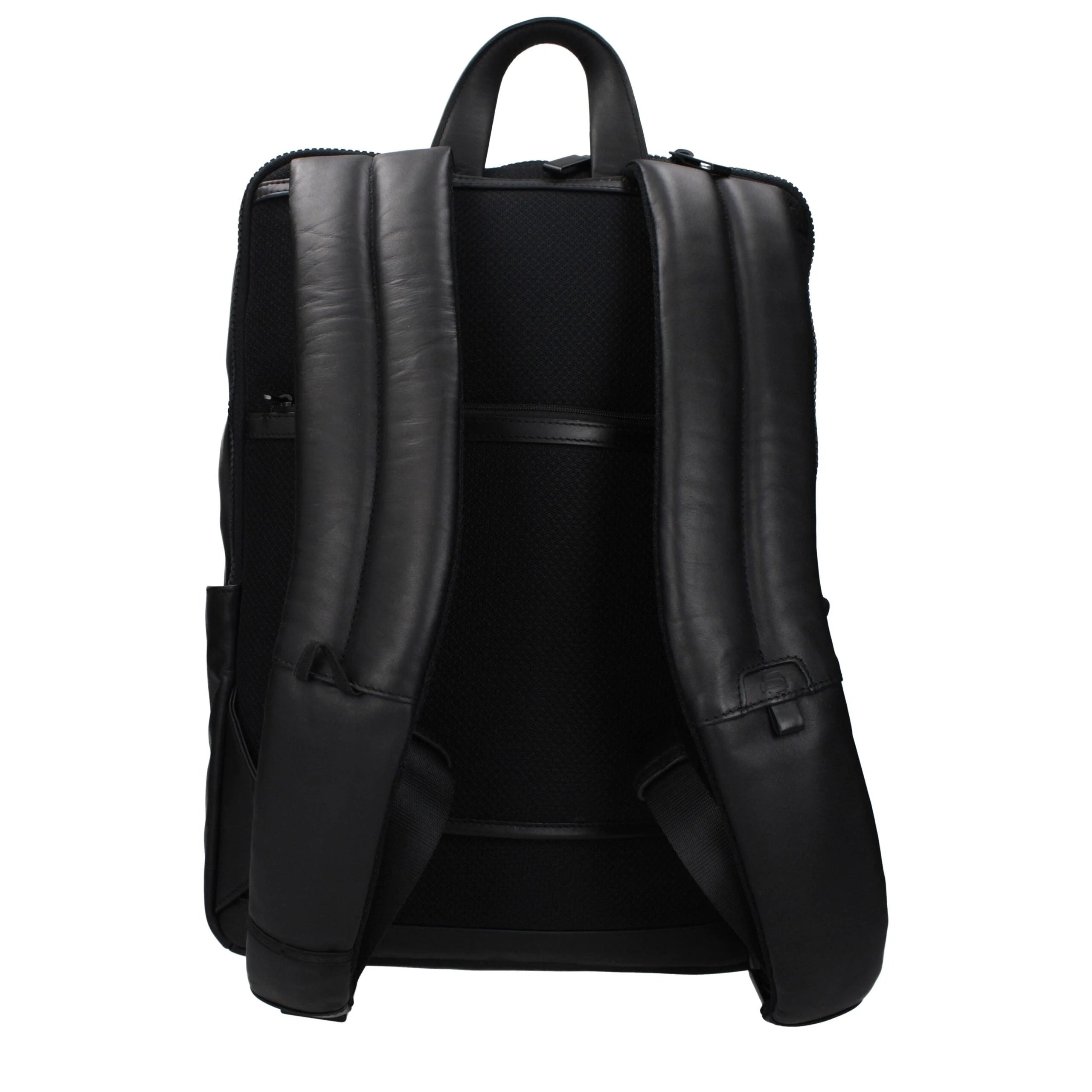 Piquadro Black Leather Backpack