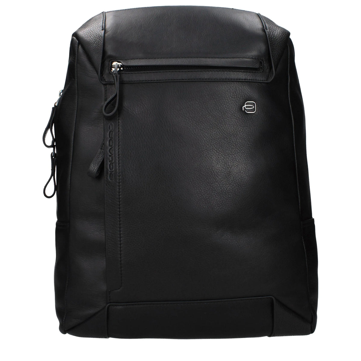 Piquadro Schwarzer Lederrucksack