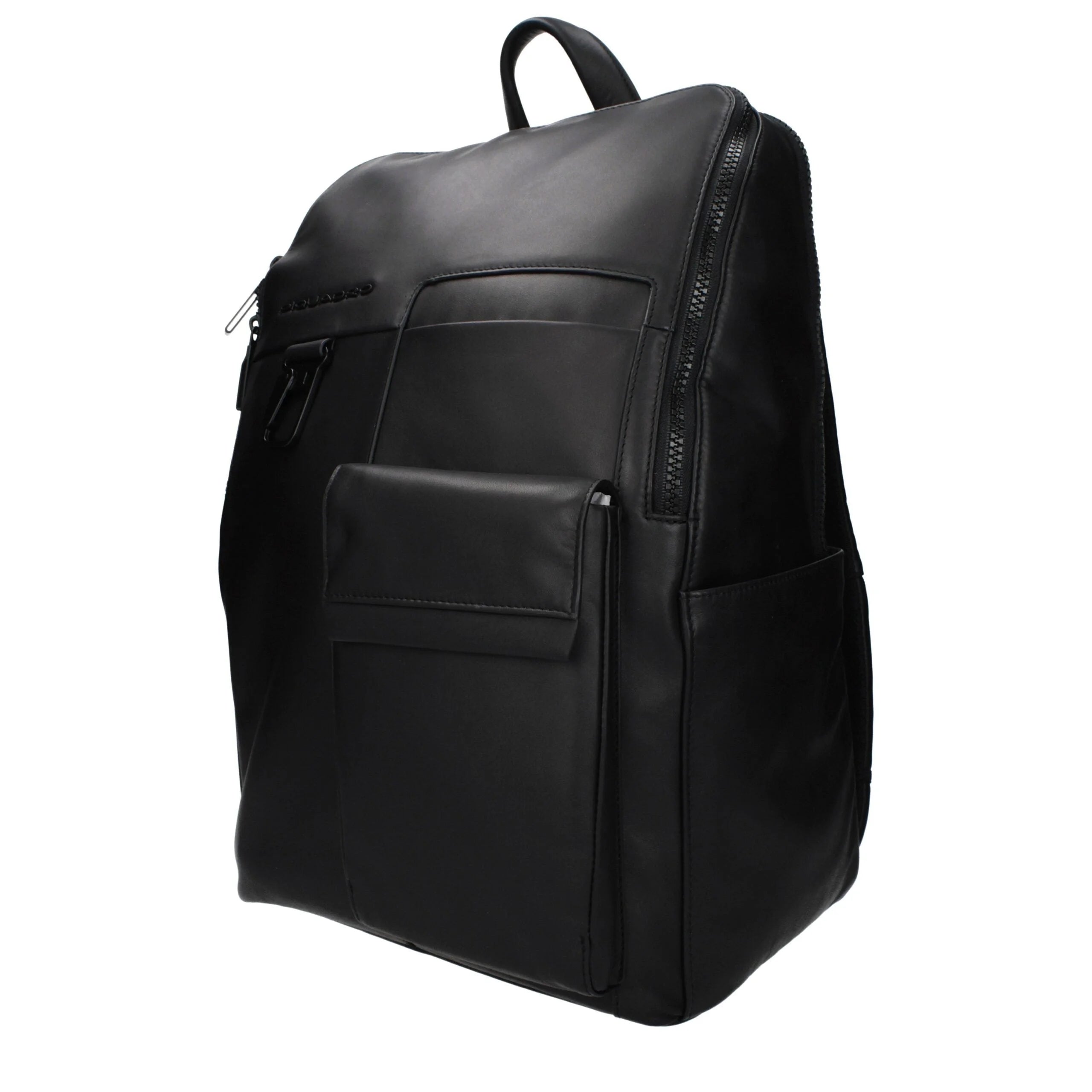 Piquadro Black Leather Backpack