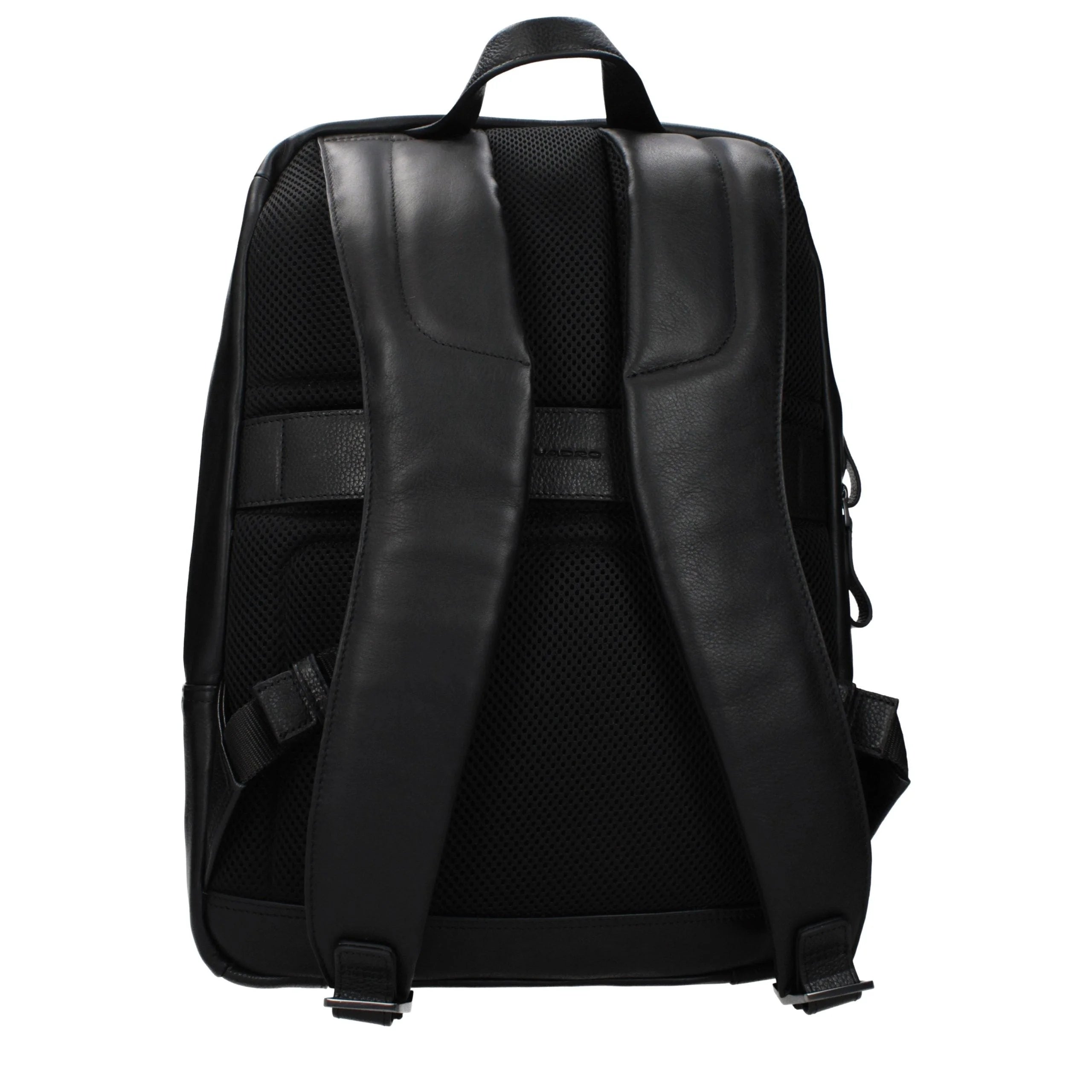 Piquadro Schwarzer Lederrucksack