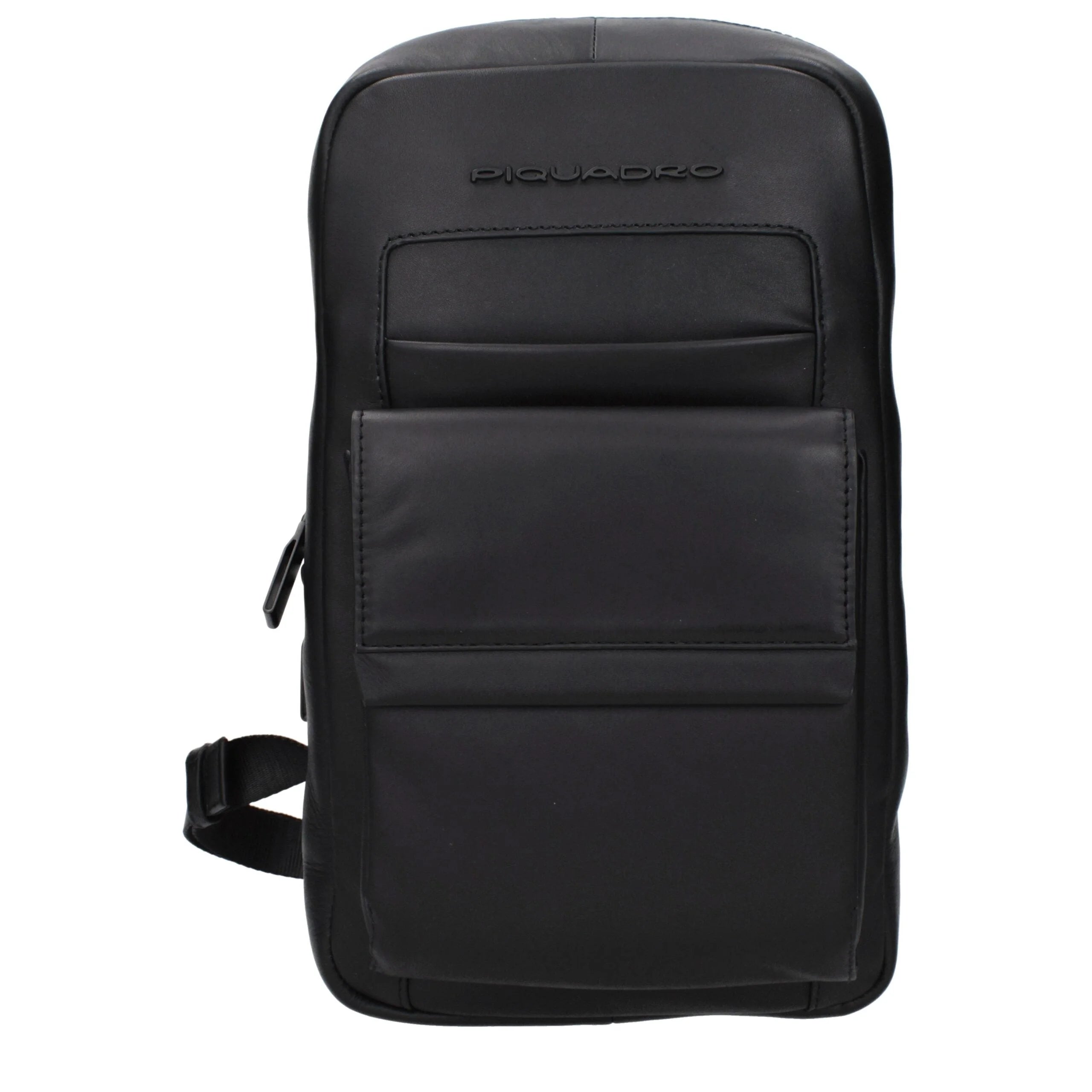 Piquadro Black Leather Backpack
