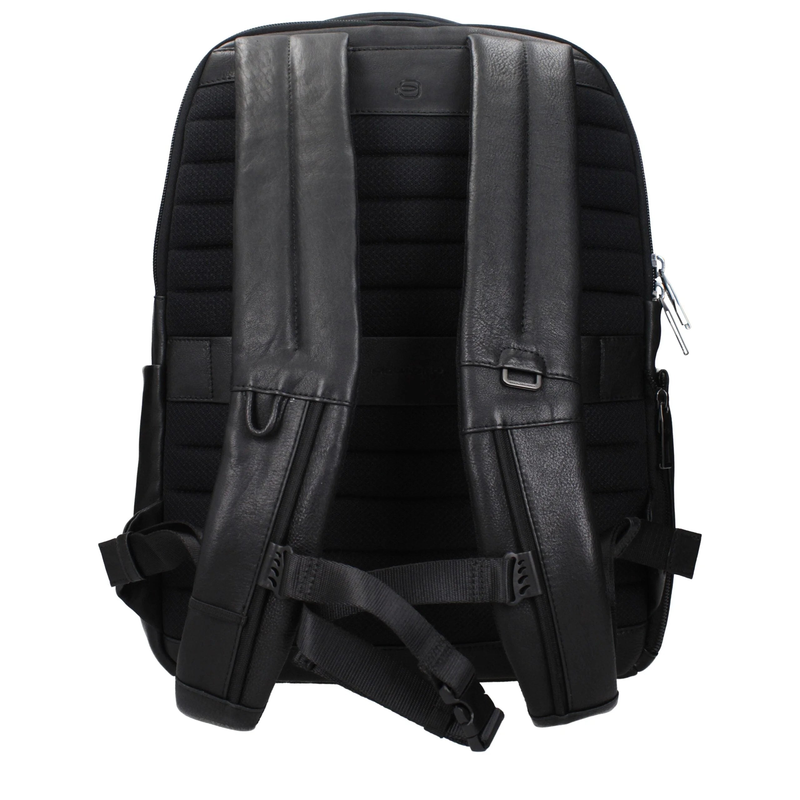 Piquadro Black Leather Backpacks
