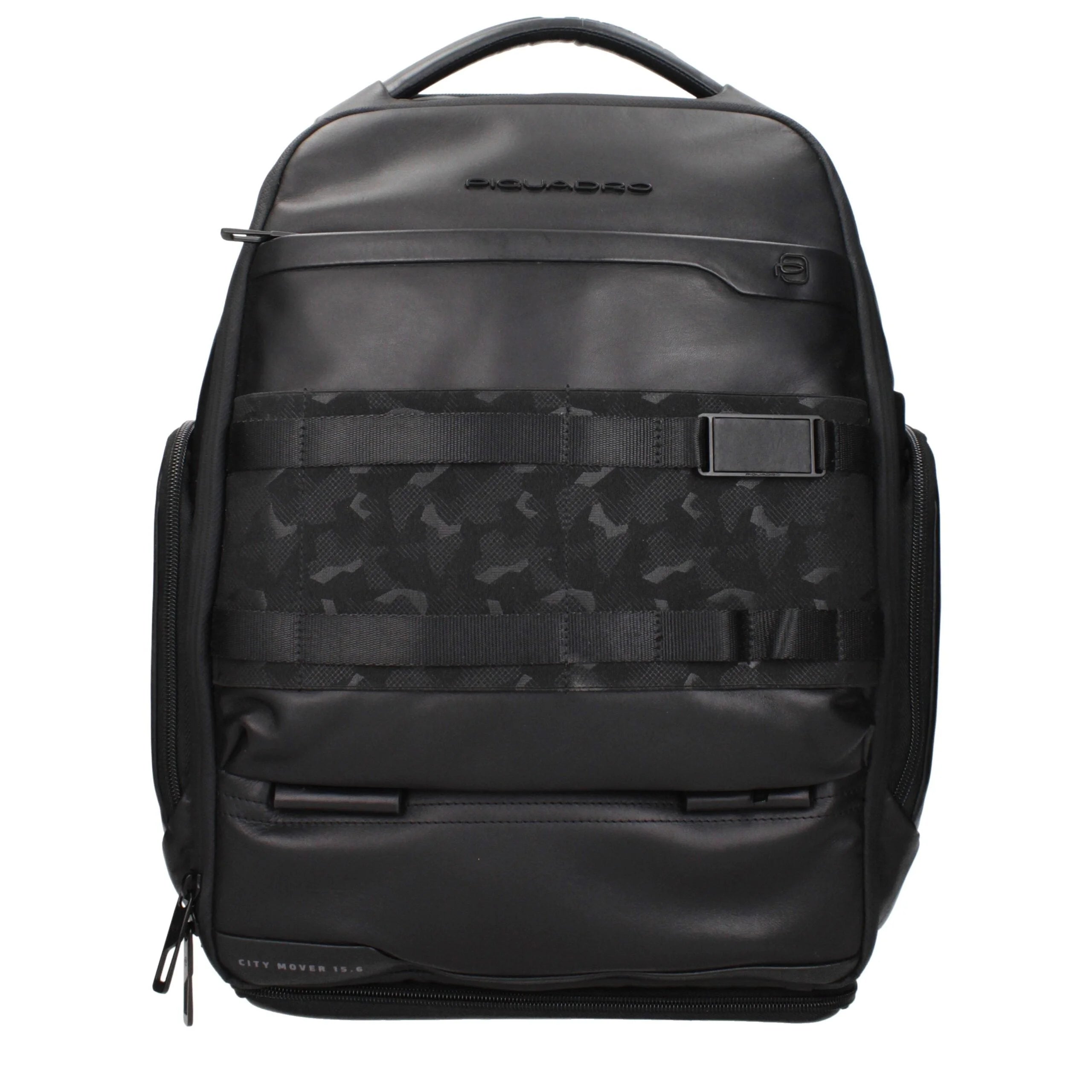 Piquadro Black Leather Backpacks