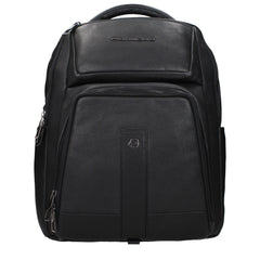 Piquadro Black Leather Backpacks
