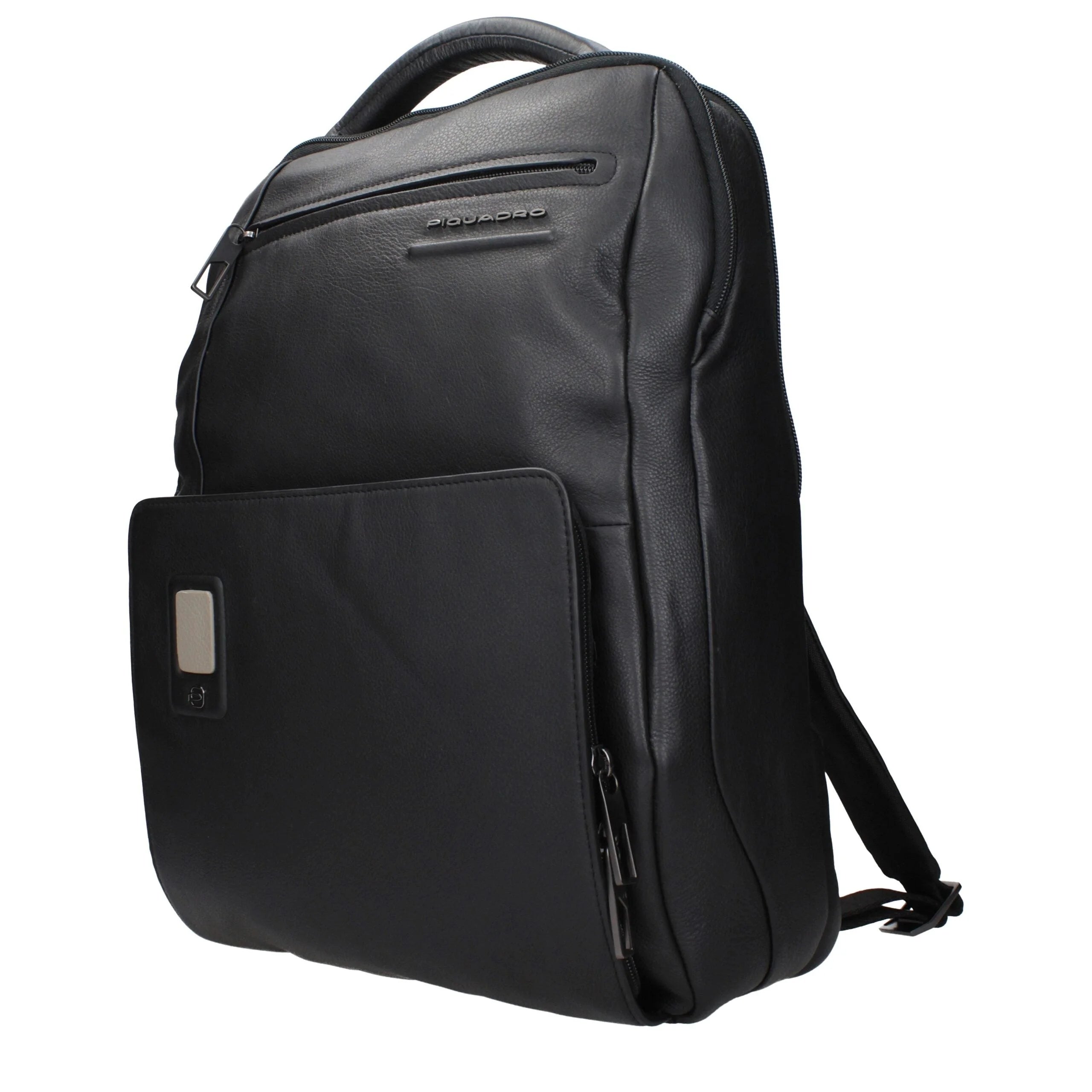 Piquadro Black Leather Backpacks