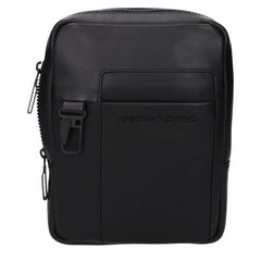 Piquadro Black Leather Crossbody Bag