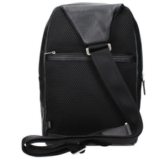 Piquadro Black Leather Crossbody Bags