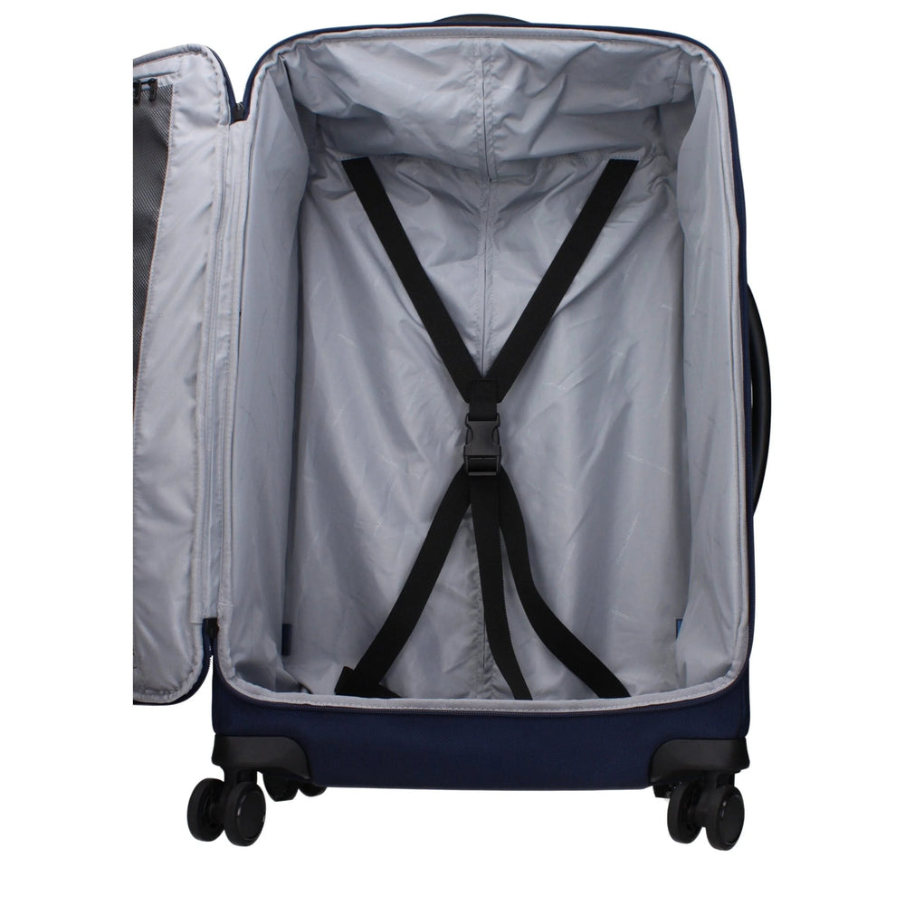 Piquadro Blue Fabric Luggage And Travel