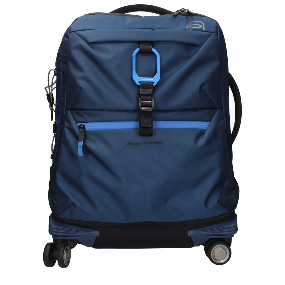 Piquadro Blue Fabric Luggage And Travel