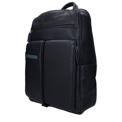 Piquadro Blue Leather Backpack