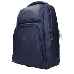 Piquadro Blue Leather Backpacks