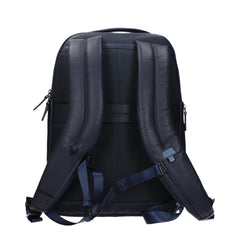 Piquadro Blue Leather Backpacks