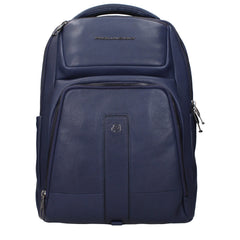 Piquadro Blue Leather Backpacks