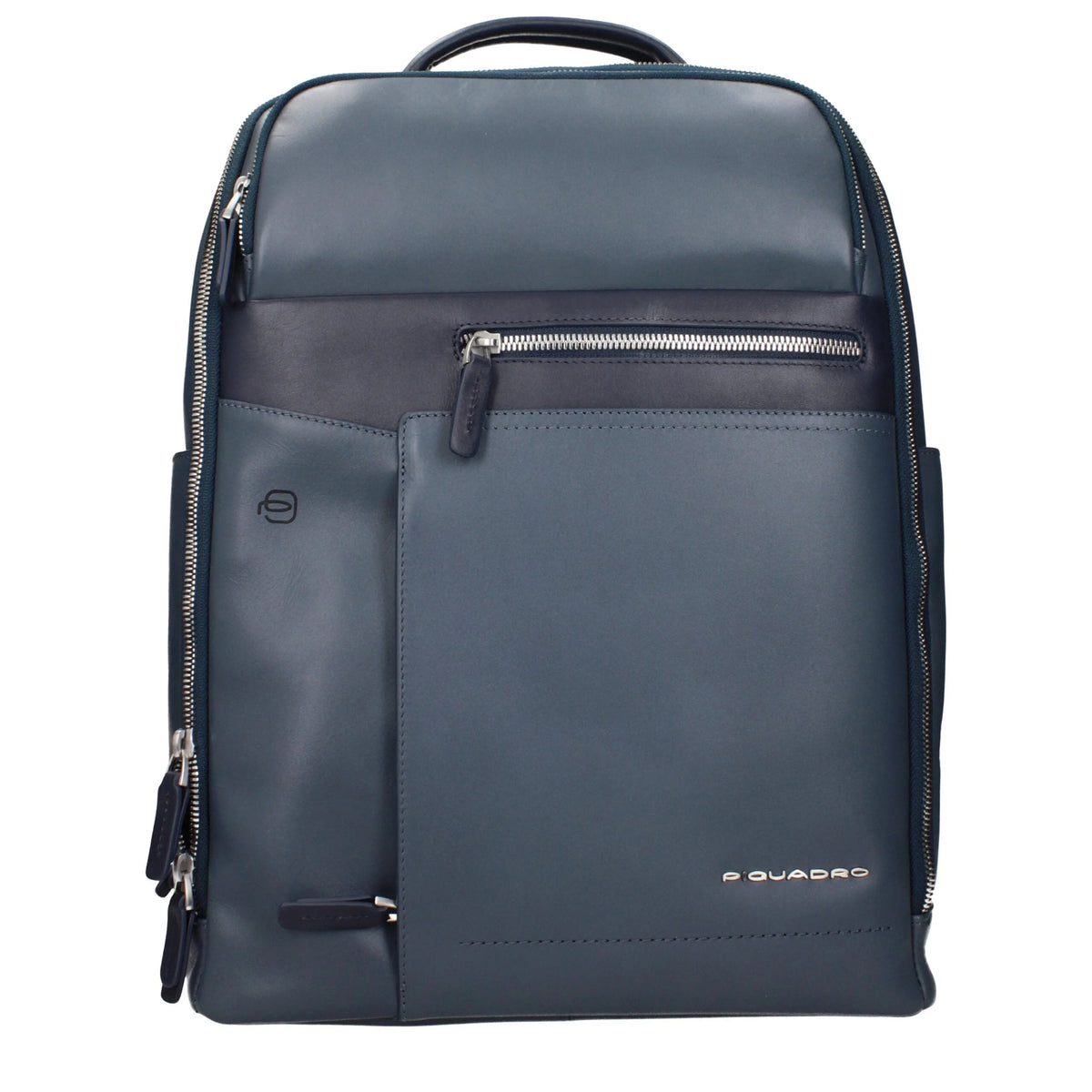 Piquadro Blue Leather Backpacks