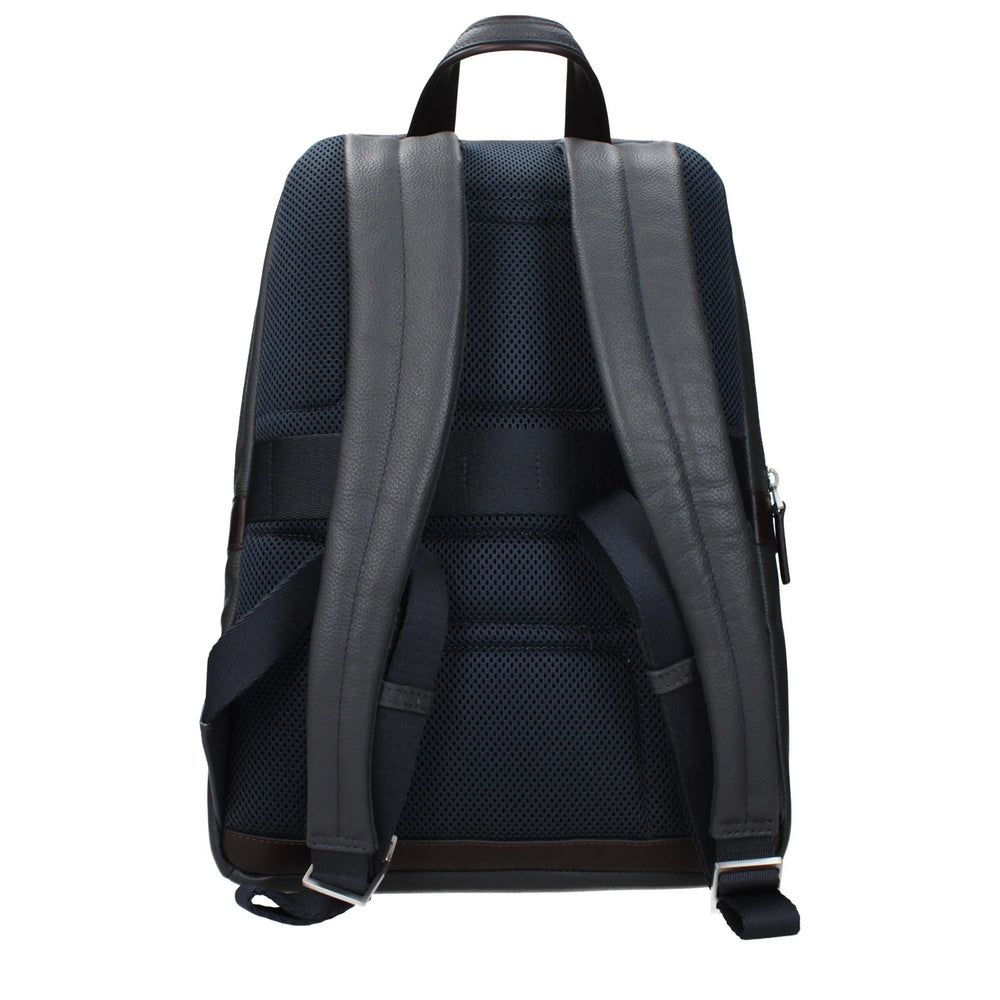 Sac à dos Piquadro en cuir gris