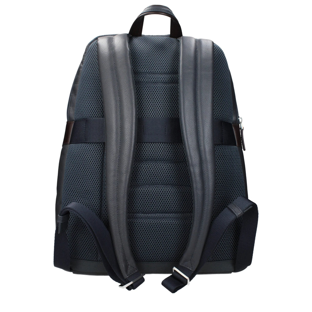 Piquadro Gray Leather Backpack