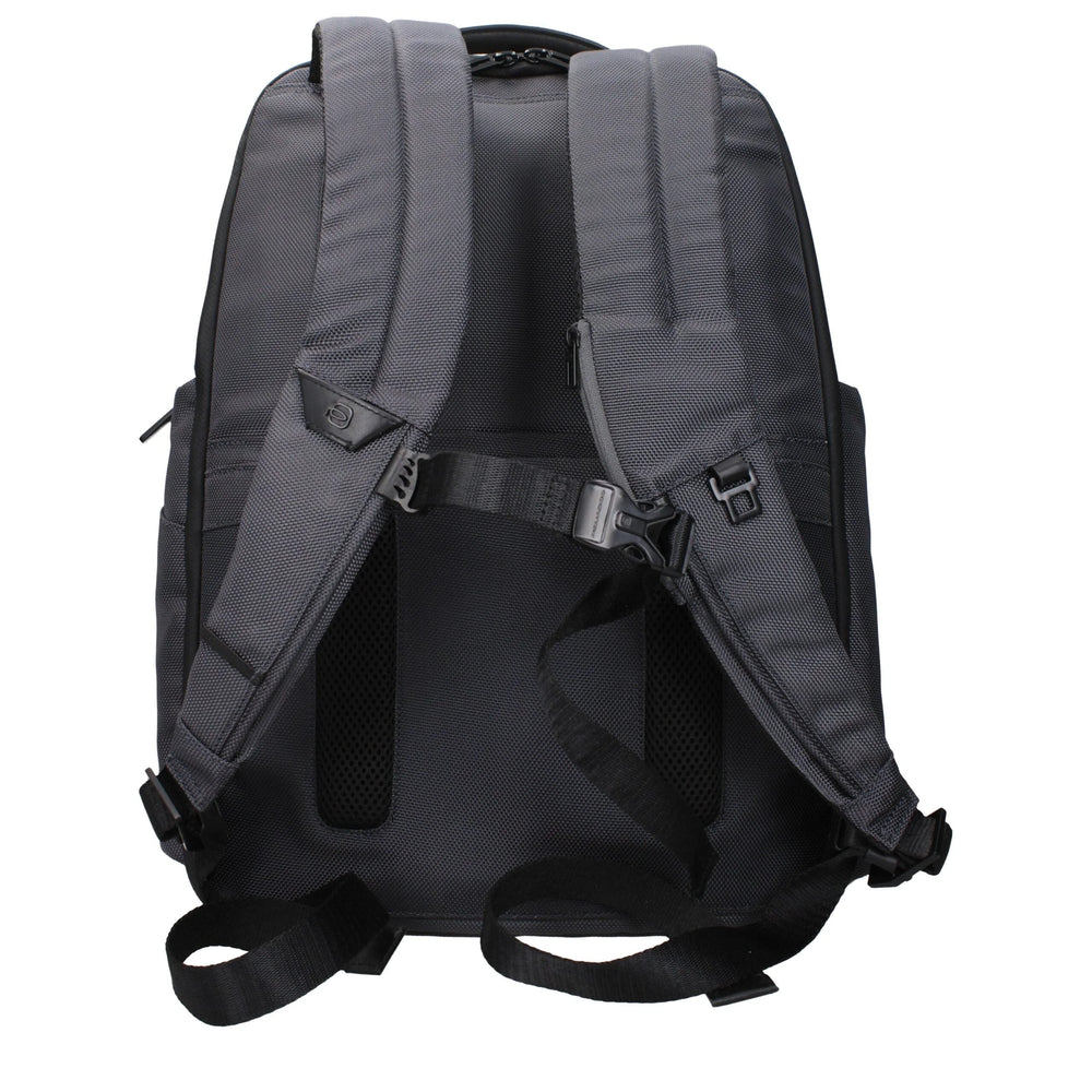 Piquadro Gray Nylon Backpacks