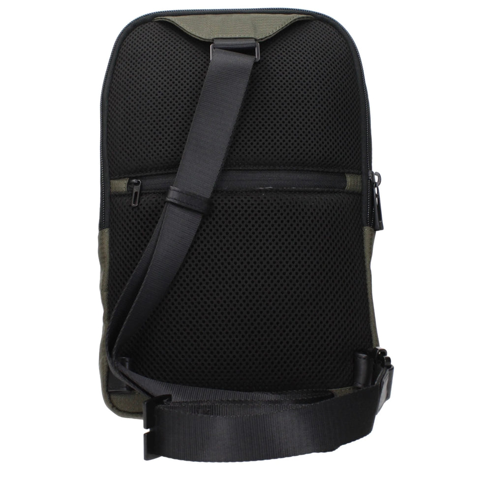 Piquadro Green Fabric Crossbody Bags