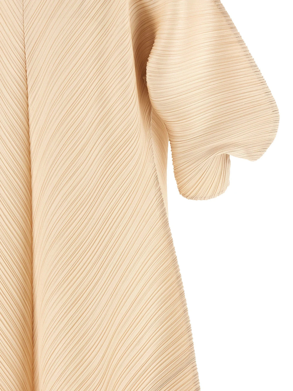 PLEATS PLEASE ISSEY MIYAKE Beige Polyester Midi Dress - 3