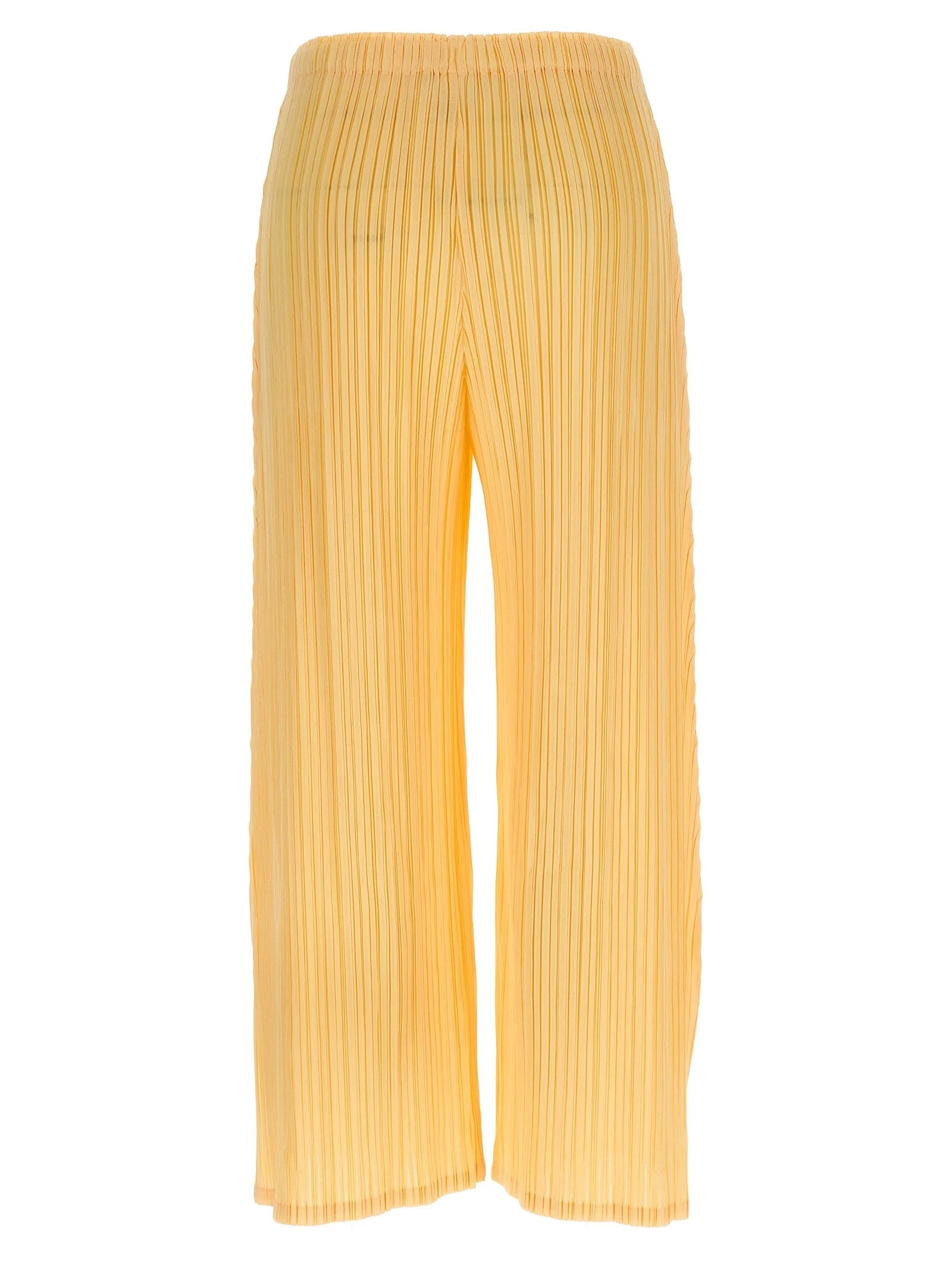 PLEATS PLEASE ISSEY MIYAKE Bicolor Polyester Casual Pants