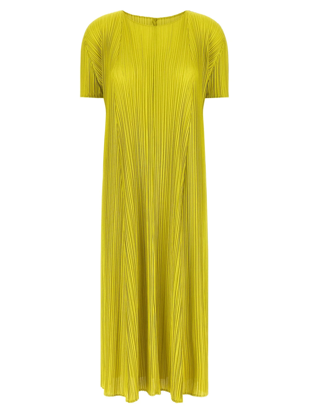 PLEATS PLEASE ISSEY MIYAKE Bicolor Polyester Midi Dress - 5