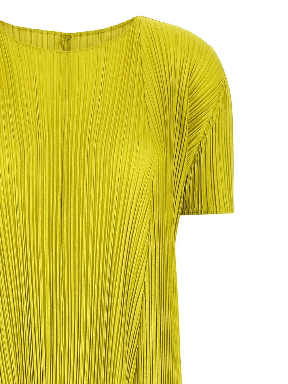 PLEATS PLEASE ISSEY MIYAKE Bicolor Polyester Midi Dress - 5