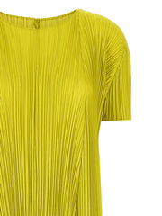 PLEATS PLEASE ISSEY MIYAKE Bicolor Polyester Midi Dress - 5