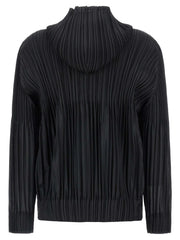 PLEATS PLEASE ISSEY MIYAKE Black Polyester Cardigan - 5