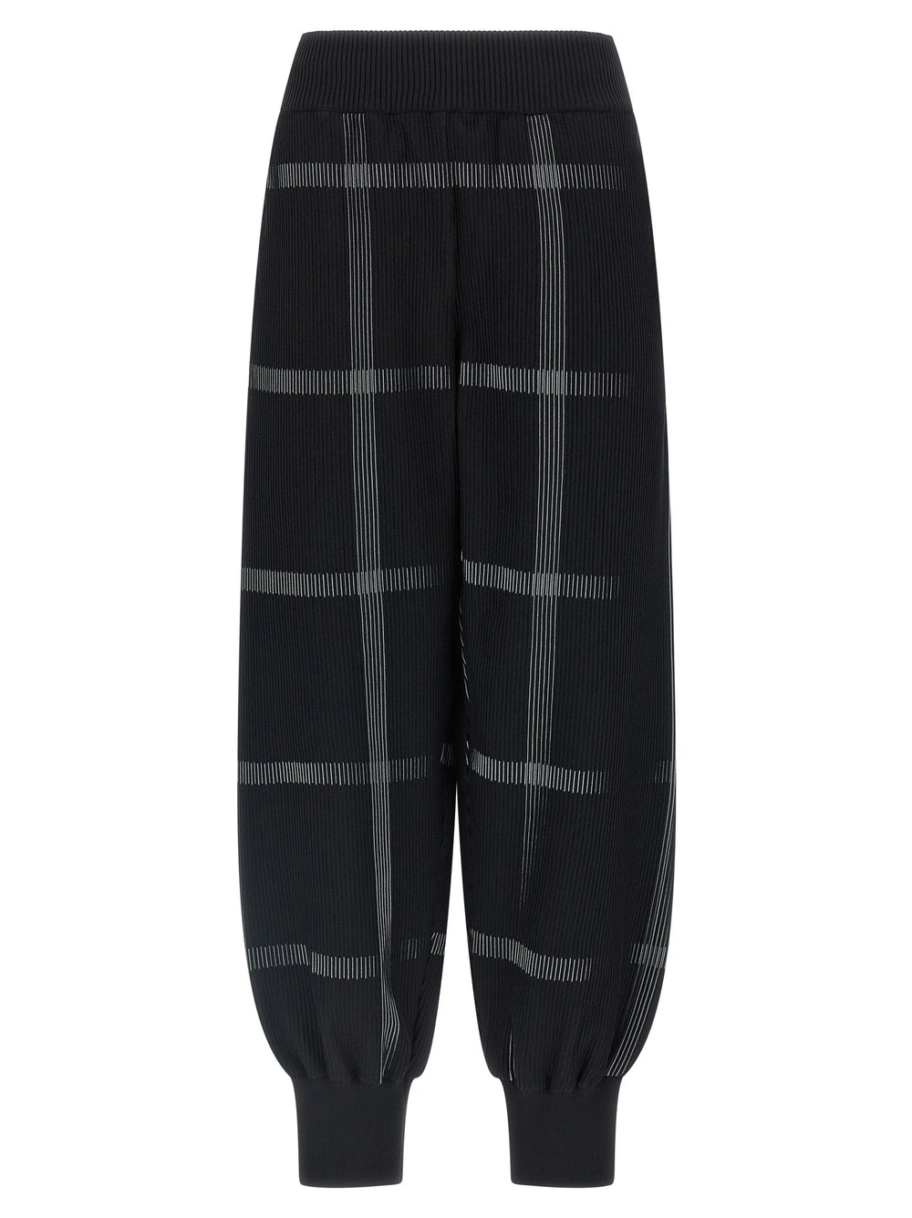 PLEATS PLEASE ISSEY MIYAKE Black Polyester Casual Pants - One Size